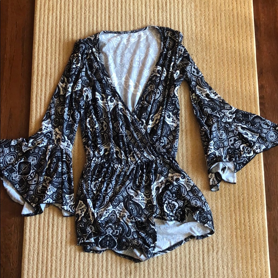 Girls’ Cheryl Creations Black And White Romper- S